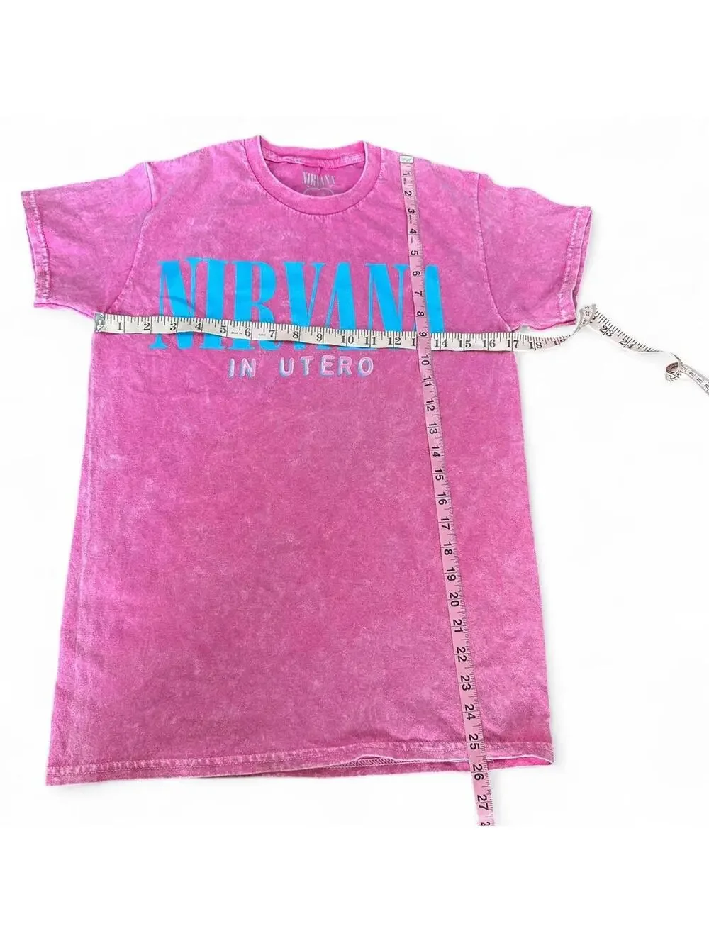 NIRVANA In Utero Pink & Blue Tee - Small